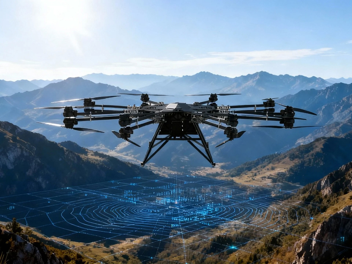 Precisely positioned heavy-load transportation drones